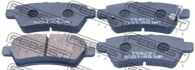 FEBEST 0201r51mr -  Колодки тормозные дисковые задниеие, комплект