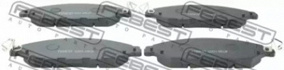 FEBEST 0201r52f -  Комплект тормозных колодок, дисковый тормоз