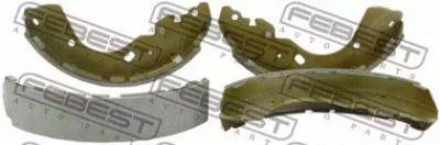 FEBEST 0202d40tr -  Колодки тормозные задние (барабанные)