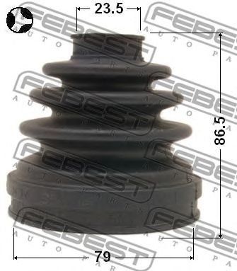 FEBEST 0215071t -  Пыльник шрус внутренний комплект 79x86.5x23.5