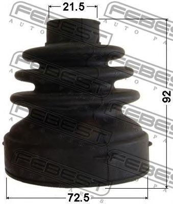 FEBEST 0215c11xt -  Пыльник шрус внутренний комплект 72.5x92x21.5