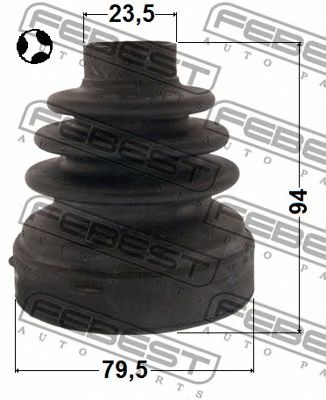 FEBEST 0215j32t -  Пыльник, приводной вал