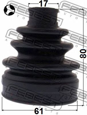FEBEST 0215t31rt -  Пыльник шрус внутренний комплект 61x80x17