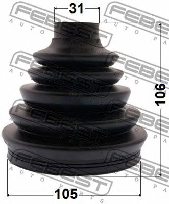 FEBEST 0217pr51r -  Пыльник шрус наружный комплект105x106x31