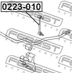 FEBEST 0223010 -  Тяга / стойка, стабилизатор