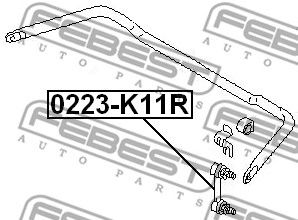 FEBEST 0223k11r -  Тяга / стойка, стабилизатор