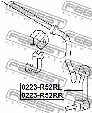 FEBEST 0223r52rl -  Тяга стабилизатора задняя левая