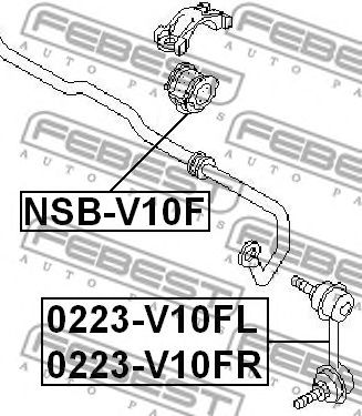 FEBEST 0223v10fr -  Тяга / стойка, стабилизатор