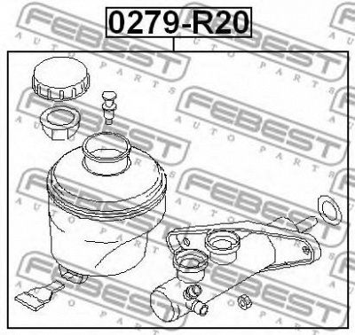 FEBEST 0279r20 -  Цилиндр тормозной главный