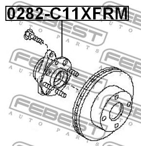 FEBEST 0282c11xfrm -  Ступица колеса переднего
