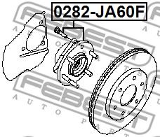 FEBEST 0282ja60f -  Ступица колеса переднего