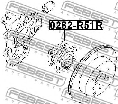 FEBEST 0282r51r -  Ступица колеса заднего