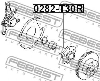 FEBEST 0282t30r -  Ступица колеса заднего