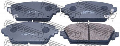 FEBEST 0301cmf -  Колодки тормозные дисковые передние, комплект