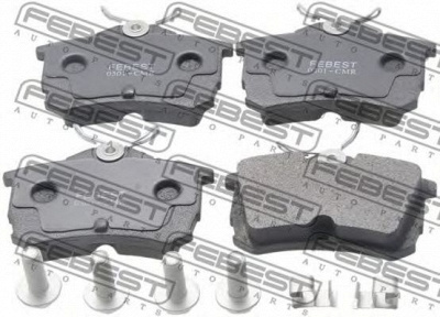 FEBEST 0301cmr -  Колодки тормозные дисковые задниеие, комплект