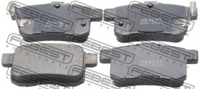 FEBEST 0301cu2r -  Колодки тормозные дисковые задниеие, комплект