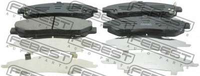FEBEST 0301yd2f -  Колодки тормозные дисковые передние, комплект