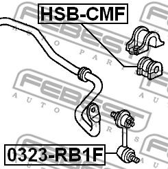 FEBEST 0323rb1f -  Стойка стабилизатора переднего