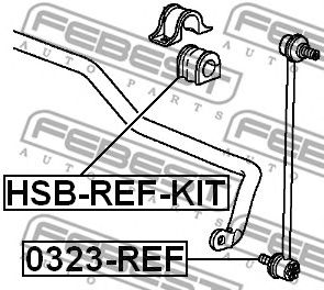 FEBEST 0323ref -  Тяга / стойка, стабилизатор