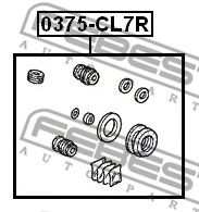 FEBEST 0375cl7r -  Ремкомплект суппорта тормозного заднего