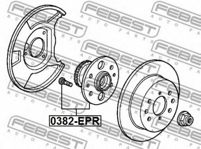 FEBEST 0382epr -  Ступица колеса заднего