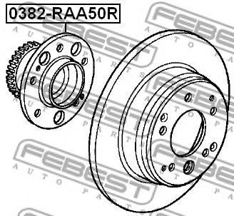 FEBEST 0382raa50r -  Ступица колеса заднего