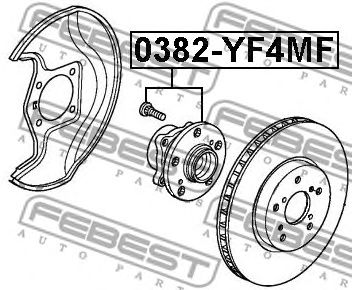 FEBEST 0382yf4mf -  Ступица колеса переднего