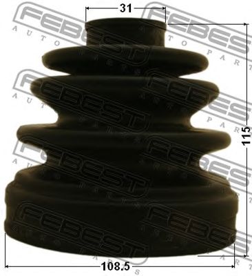 FEBEST 0415v75rr -  Пыльник, приводной вал