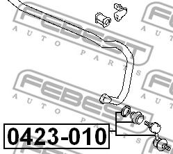 FEBEST 0423010 -  Тяга / стойка, стабилизатор