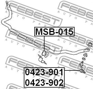 FEBEST 0423902 -  Тяга / стойка, стабилизатор