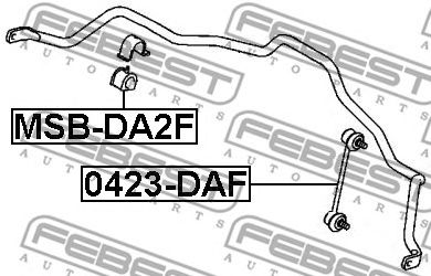 FEBEST 0423daf -  Тяга стабилизатора передняя