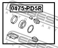 FEBEST 0475pd5r -  Ремкомплект суппорта тормозного заднего