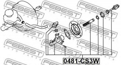FEBEST 0481cs3w -  Главный цилиндр, система сцепления
