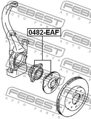 FEBEST 0482eaf -  Ступица колеса переднего