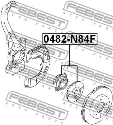FEBEST 0482n84f -  Ступица колеса переднего