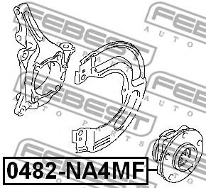 FEBEST 0482na4mf -  Ступица колеса переднего