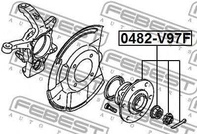 FEBEST 0482v97f -  Ступица колеса переднего
