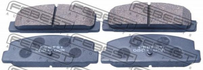 FEBEST 0501ggr -  Колодки тормозные дисковые задниеие, комплект