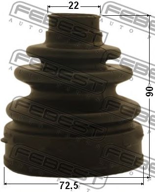 FEBEST 0515bl -  Пыльник шрус внутренний комплект72.5x90x22