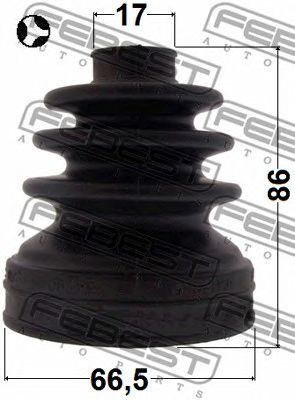 FEBEST 0515dy3wt -  Комплект пыльника, приводной вал