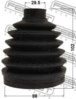 FEBEST 0517pbt50 -  Пыльник, приводной вал