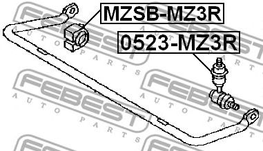 FEBEST 0523mz3r -  Тяга / стойка, стабилизатор