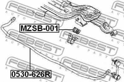 FEBEST 0530626r -  Комплект стабилизатора