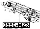 FEBEST 0580mz3 -  Рабочий цилиндр, система сцепления