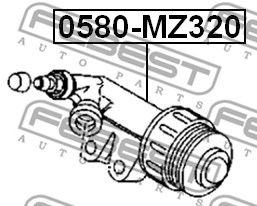 FEBEST 0580mz320 -  Рабочий цилиндр, система сцепления