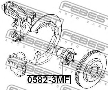 FEBEST 05823mf -  Ступица колеса переднего