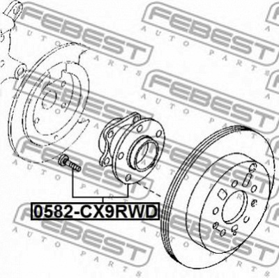 FEBEST 0582cx9rwd -  Ступица колеса заднего