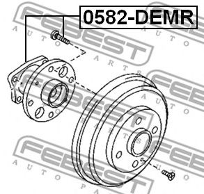 FEBEST 0582demr -  Ступица задняя