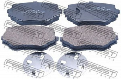 FEBEST 0701sq625f -  Колодки тормозные дисковые передние, комплект