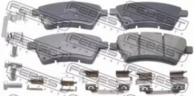 FEBEST 0701sx4f -  Комплект тормозных колодок, дисковый тормоз